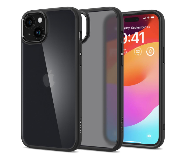 SPIGEN Ultra Hybrid do iPhone 15 frost black ACS06797 - 1178904 - zdjęcie